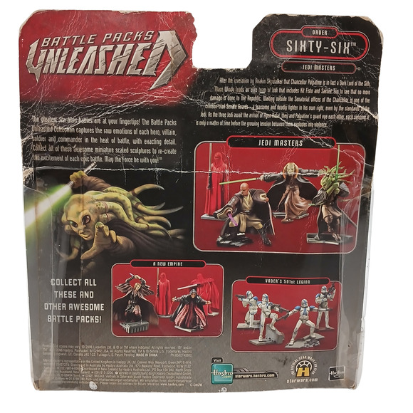 Star Wars Unleashed Battle Packs Lot of 3 Sith Kashyyyk Jedi Order Damaged Box - Picture 16 of 16